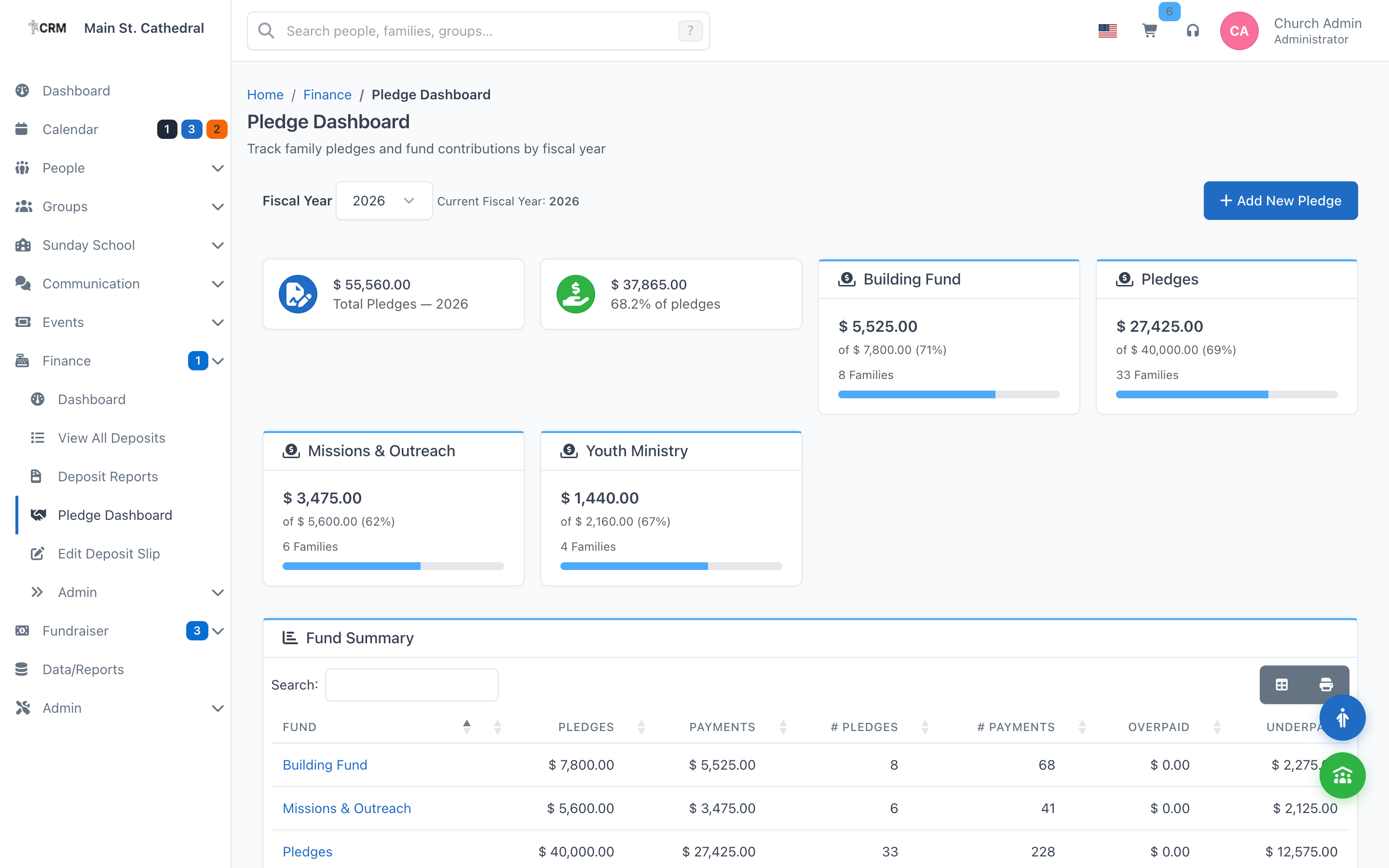 Finance — ChurchCRM
